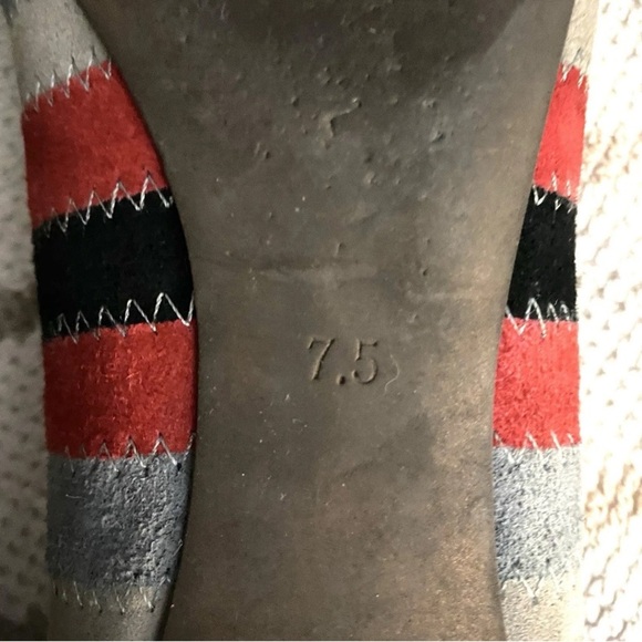 Soho Lab Multicolour Suede Ballet Flats Women’s Size 7.5 Boho Chic Style - Picture 7 of 10